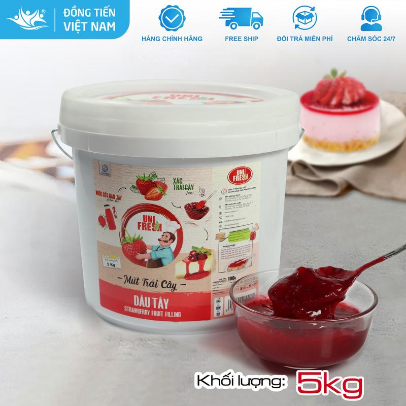 Mứt Trái Cây Có Xác Làm Nhân Bánh 5kg - Fruit Filling - UniFresh