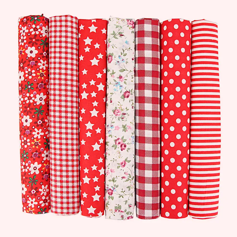 Vải Chắp Vá Tự Làm, Tr.Q-7 Cái / Bộ, Vải May Họa Tiết Hoa Đẹp Bằng Cotton, Thích Hợp Để May Mặc Tại Nhà 3