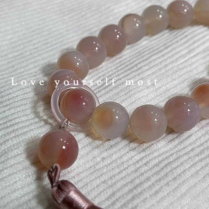 Vòng Cổ Vòng Tay Tua Rua, Hạt 12Mm Đá Xanh Lá Cây, Charm Phật Mala Phật Giáo Tây Tạng Chuỗi Mân Côi Yoga Cho Nam Và Nữ 7