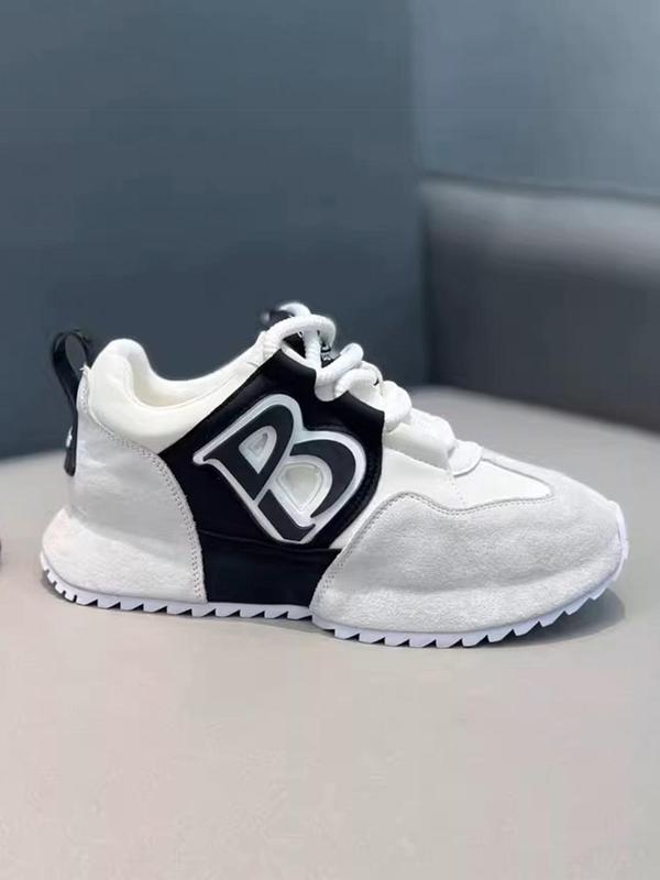 Men's Fashionable Lace Up Low Top Sneakers, Casual Comfortable Breathable Sports Running Shoes, Male All-match Round Toe Chunky Sneakers for Daily Life, Shoes for Christmas List Closed Trainer Runner Training 5