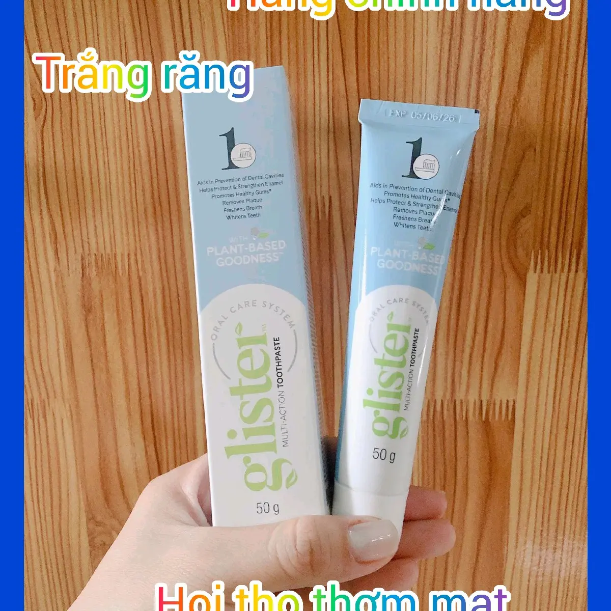 Kem đánh răng glister 20gram