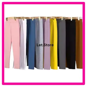 Legging Anak Perempuan Bahan Rayon Kaos Premium Polos 1-15tahun Legging Balita Batita Remaja Bayi Abu Hitam Pink Putih