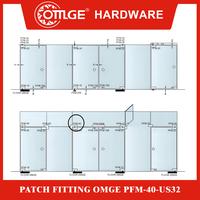 Gambar Patch Fitting/Penjepit Kaca OMGE PFM-40-US32 dari OmgeHardware Kota Administrasi Jakarta Utara 3 Tokopedia