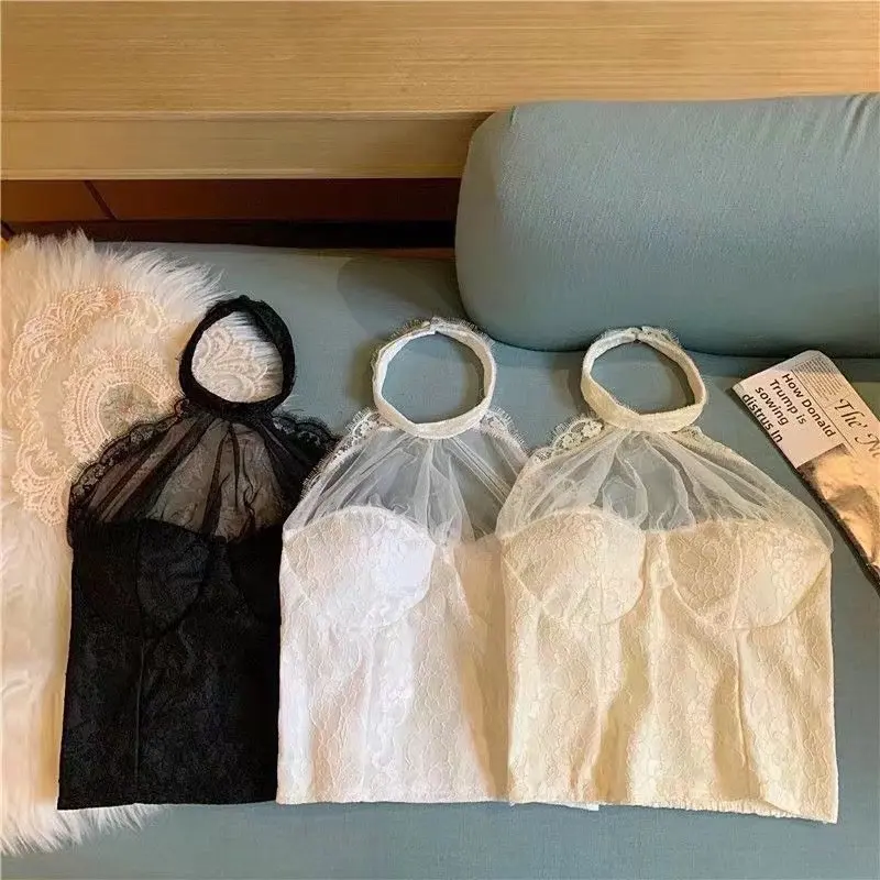 TANKTOP HALTER COMBI LACE FASHION BKK IMPORT 5