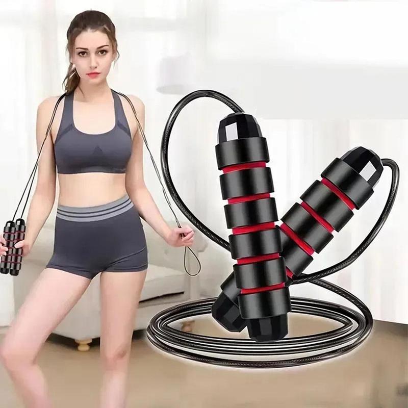 Product Introduction of Skipping Rope Fitness Physical Training Yoga Forged Skipping Bearing Wire Rope Rope Skipping P2V7 19