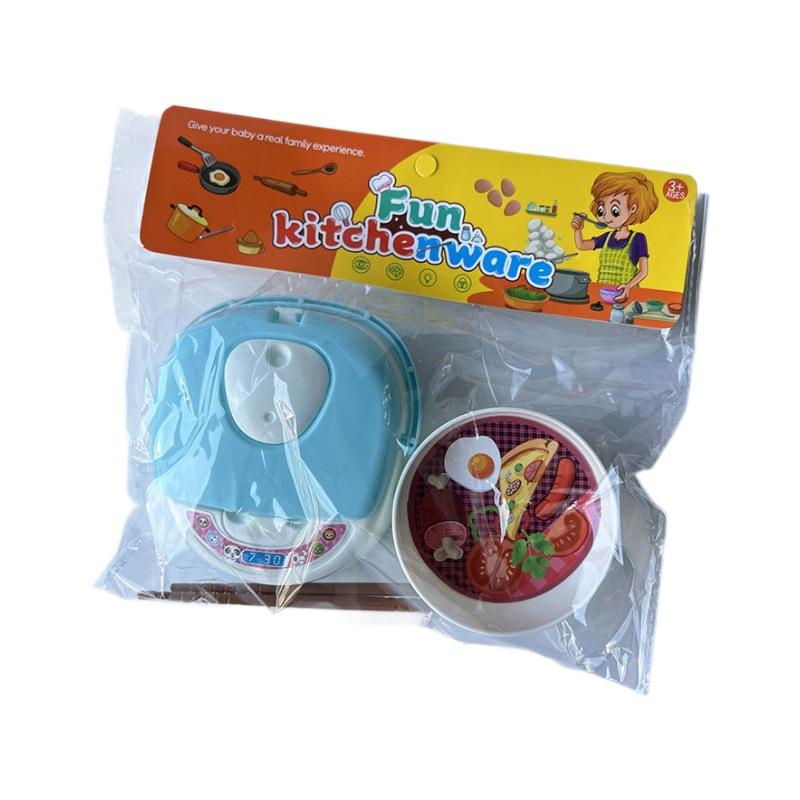Kids play house simulation toys boys girls mini kitchen rice cooker rice cooker parent-child interactive model toys 5