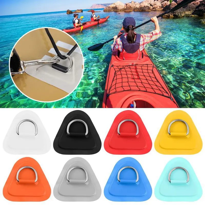 Miếng Dán PVC, cho Ván Lướt sóng, Thuyền Dinghy, với Vòng chữ D bằng thép không gỉ, Bộ dụng cụ gắn thiết bị đánh cá, Đệm vòng tam giác, Bộ dây bungee, Phụ kiện, 450701 0
