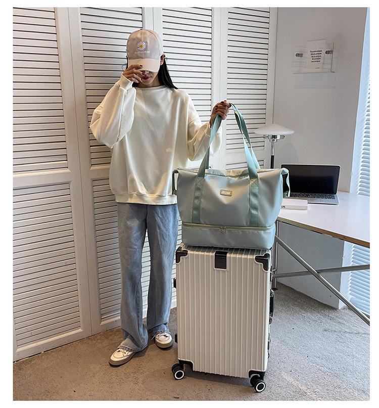 Product Introduction of Sports Workout Travel Handbag, Short Distance Lightweight Water-Proof Bag, Shoe Bag, New Portable Trolley Case, Large-Capacity Luggage Bag, Storage Gym Bag 24