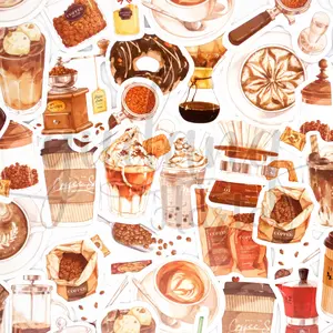 Stiker Mandeling Coffee Deco Stiker Motif Coffe DIY GH 303458