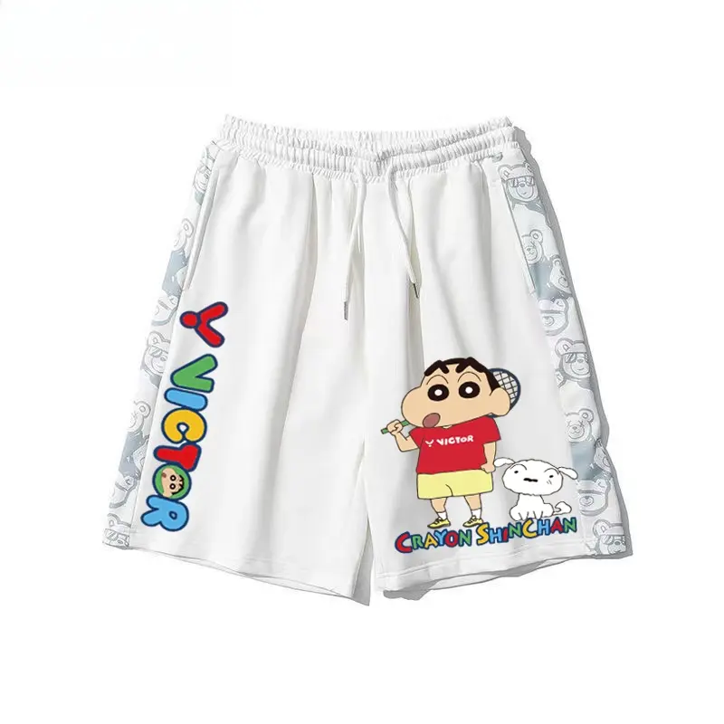 Quần Đùi Cầu Lông Victor, Dành Cho Nam Và Nữ, Hàng Mới Về, Họa Tiết 3D Shin Chan Bút Chì Màu Dễ Thương, Lưới Thấm Hút Mồ Hôi, Thích Hợp Để Tập Luyện Và Thi Đấu Tennis, Quần Đùi Thể Thao Sport