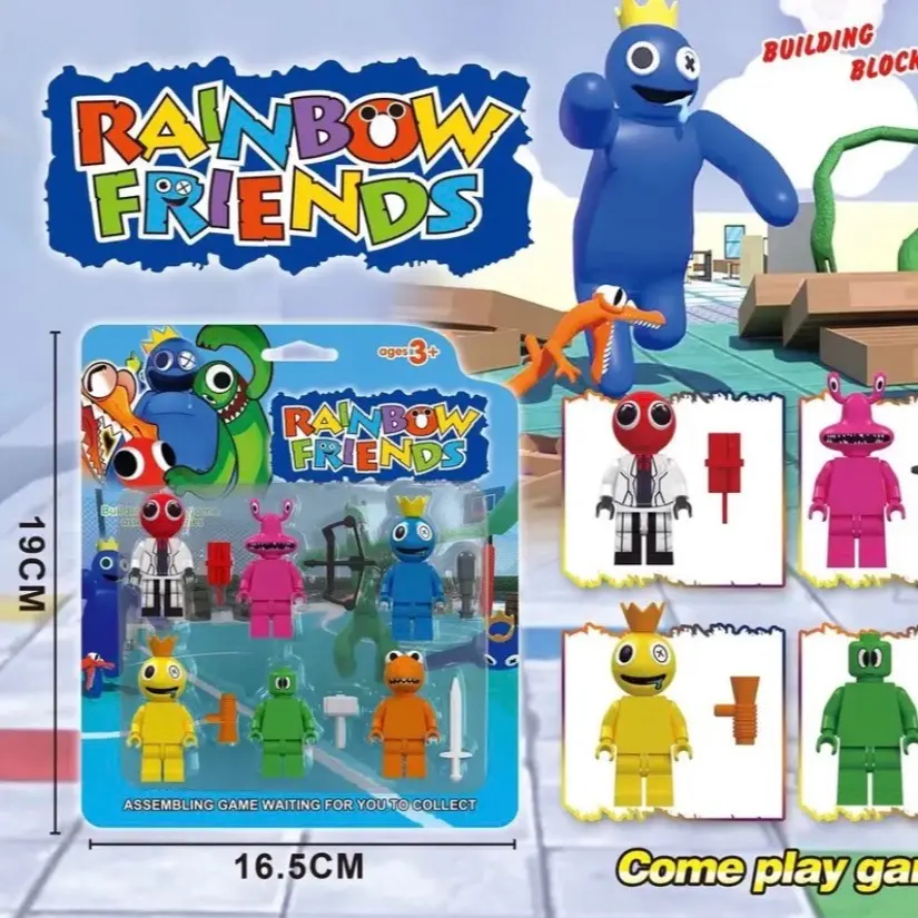 6pcs Mini Rainbow Friends Figure for Kids