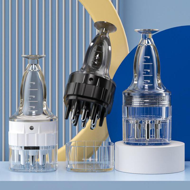 Dụng Cụ Chải Da Đầu, Sáu Kim, Lược Chất Lỏng, Lược Thuốc Gốc Tóc, Dụng Cụ Chải Tóc, Dầu Huyết Thanh Thúc Đẩy Mọc Tóc, Dưỡng Ẩm, Máy Massage Hướng Dẫn