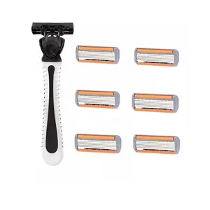 6 Mata Pisau + Alat Cukur Kumis Import 6 Blade Pria / Wanita 7 in 1