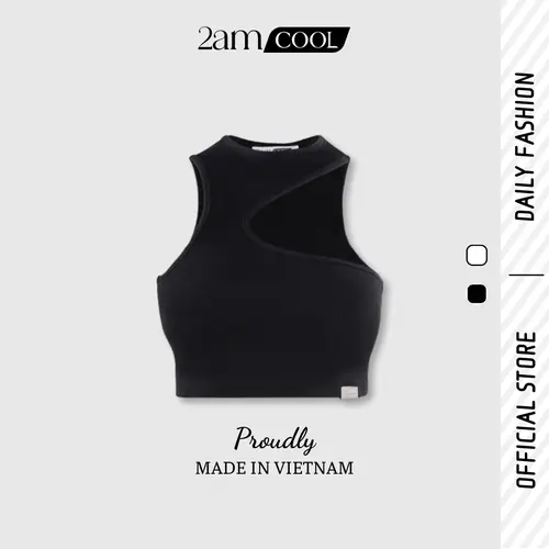 Áo Thun Croptop Nữ Xẻ Vai Chất Liệu Dày Dặn Thời Trang Cao Cấp 2AM