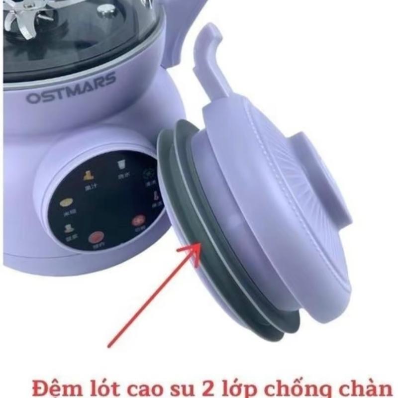 [Bản Tiếng Việt]Máy làm sữa hạt Ostmars dung tích 1000ml cối thuỷ tinh 6 chế độ Xay Sinh Tố máy mayxay camtay 4