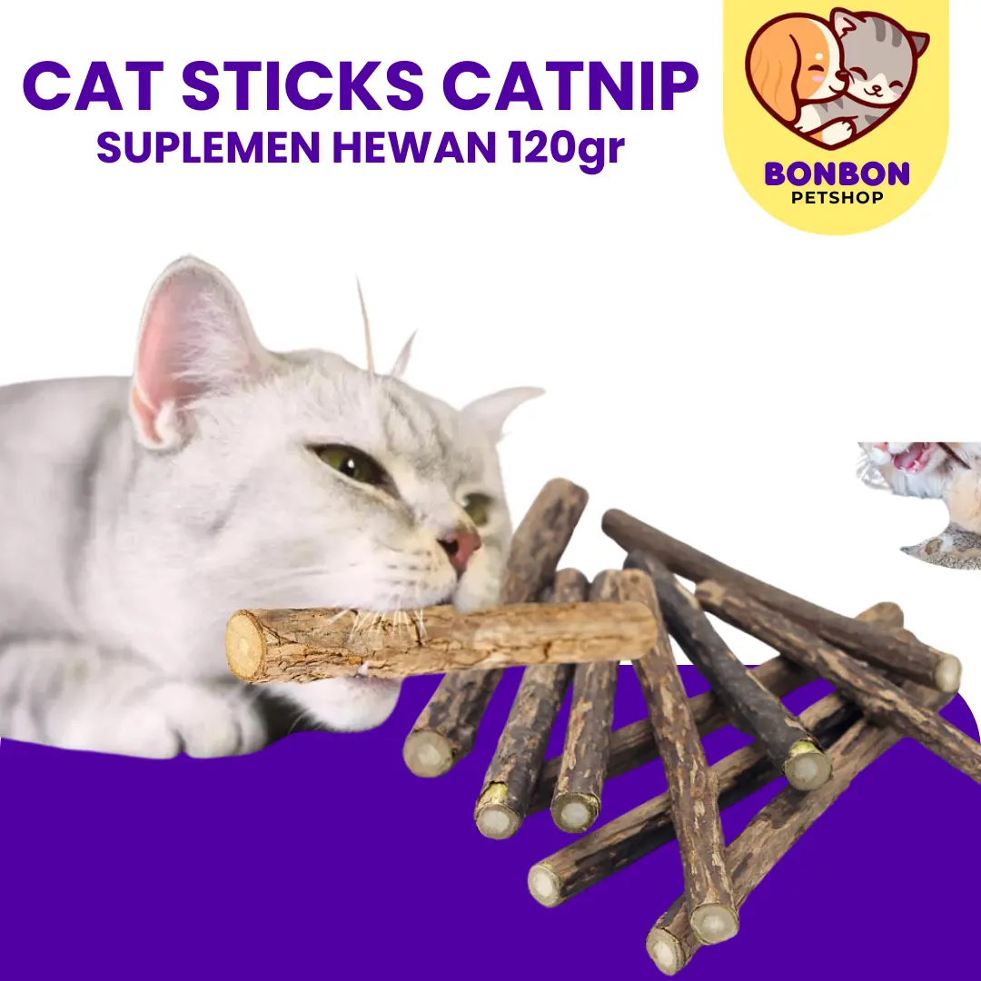 Stick Kucing Catnip Mainan Kucing Natural Anti Stress Kitten Stik Snack Kucing Cat Toys