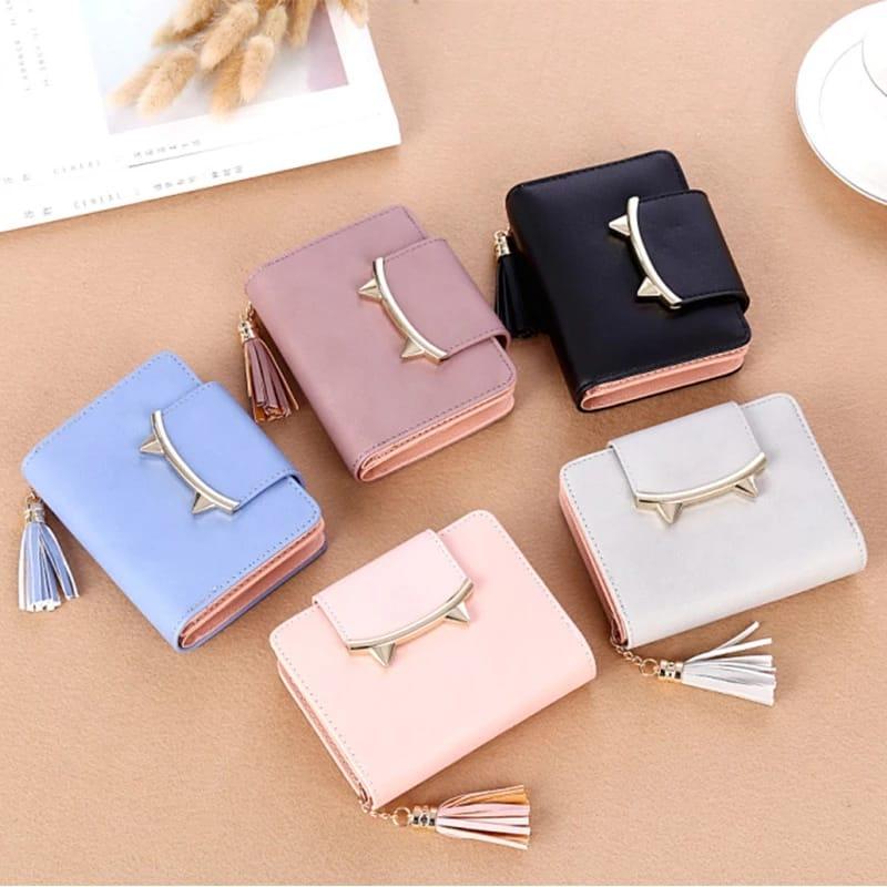 Reyreshy JESICA - Dompet Lipat Mini Dompet Koin Lucu Kartu Uang 6