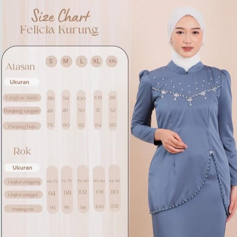 Product Introduction of baju kurung melayu,dress pesta felicya Slim-fitting Muslim Payet Mutiara Maxmara Kondangan Wanita 0