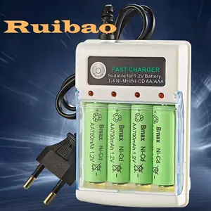 Ruibao Pengisi Baterai / Pengisian Cepat / Pengisi Daya Baterai / AA / AAA