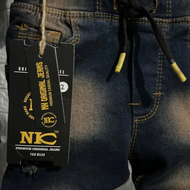 Celana Jeans Anak Panjang Sobek Lutut Coklat 1-12th Bunda Biru 4