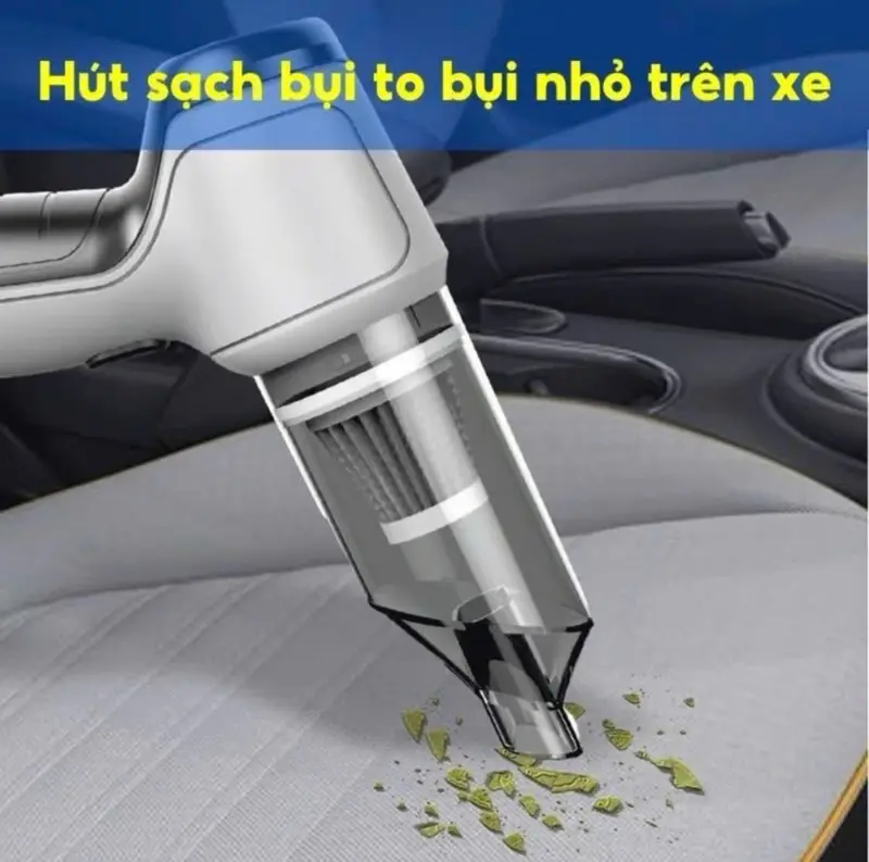 Máy Hút Bụi Cầm Tay Mini Cầm Tay TAMASHIO Nhật Bản Tặng Kèm 6 Đầu Hút, Hút Bụi Oto, Giường Nệm, Lông Thú Cưng Làm Sạch 7