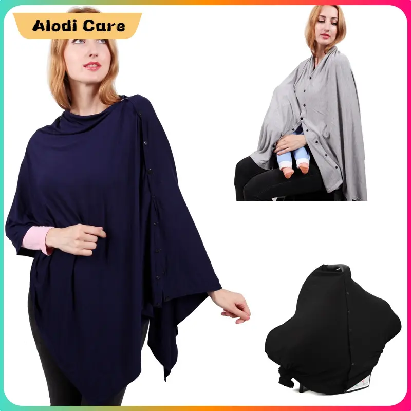 Multiple Use 4 in 1 Adjustable Breastfeeding Cover with Button Baby Car Seat Covers Nursing Covers