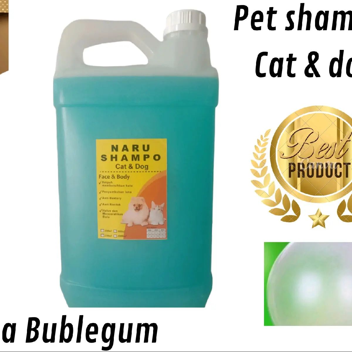 Shampoo kucing dan anjing anti kutu,jamur,bakteri...