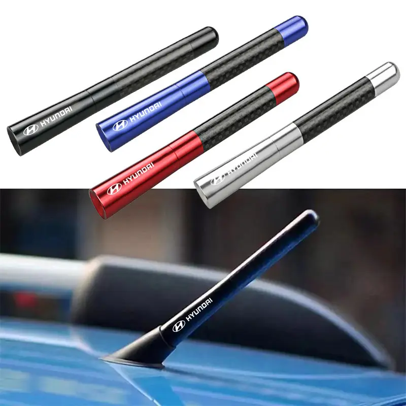 Ăng Ten Radio Sợi Carbon Thông Dụng Cho Xe Hơi, 1 Cái, 12Cm, Cho Hyundai Ioniq 5 Kona Certa Elantra Santa Fe I10 Sonata Tucson Accent IX25 IX35 5
