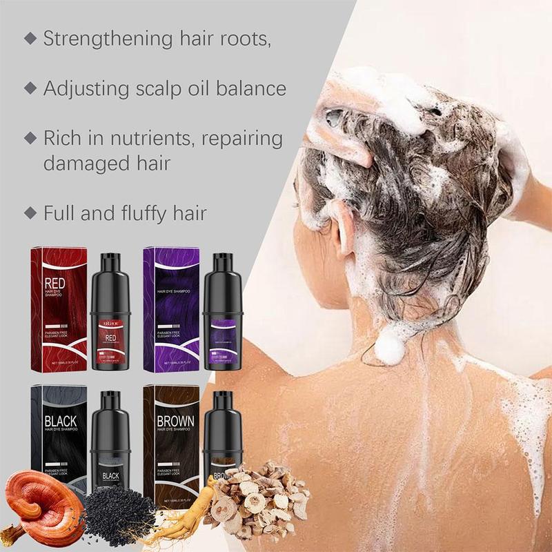 Product Introduction of Dầu Gội Nhuộm Tóc Thảo Dược Tự Nhiên, 100ml, Dầu Gội Màu Tóc, Cho Tóc Gary, Nâu Đậm Và Đen, Mã L3E5 26