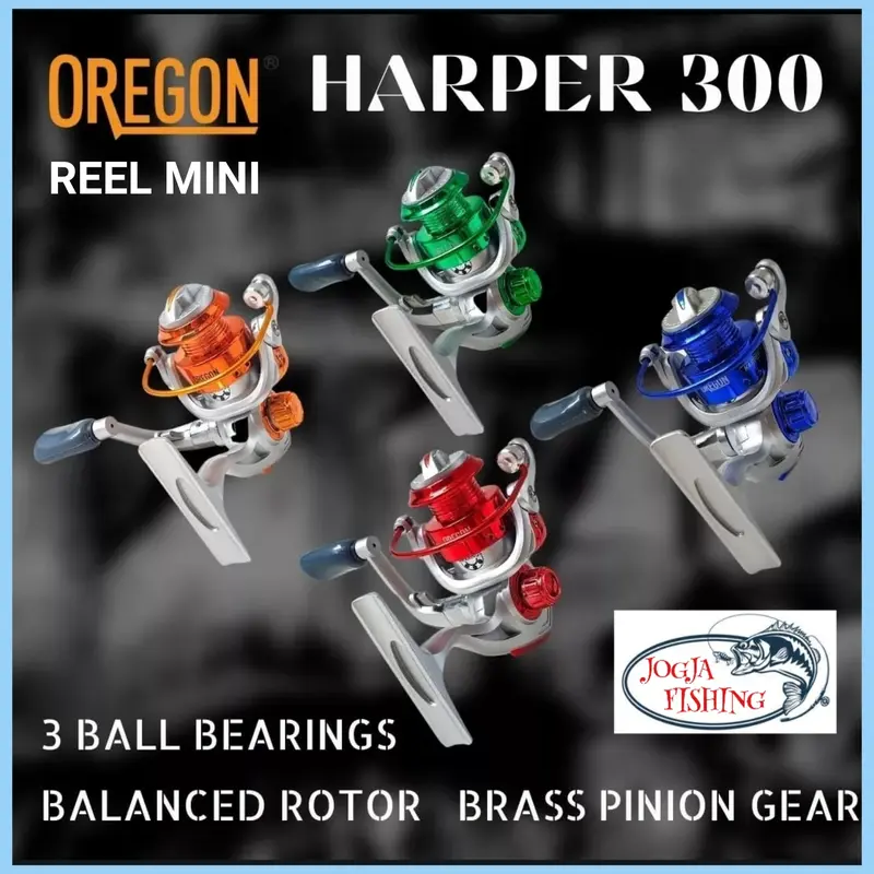 PROMO Reel Mini Oregon Harper 300 Spinning COCOK UNTUK TEGEK KOLONG 0