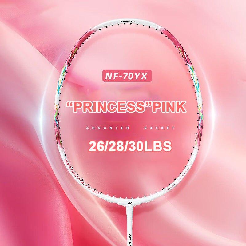 YONEX NF70 PINK Lightweight Badminton Racket Original Carbon Beginner ...