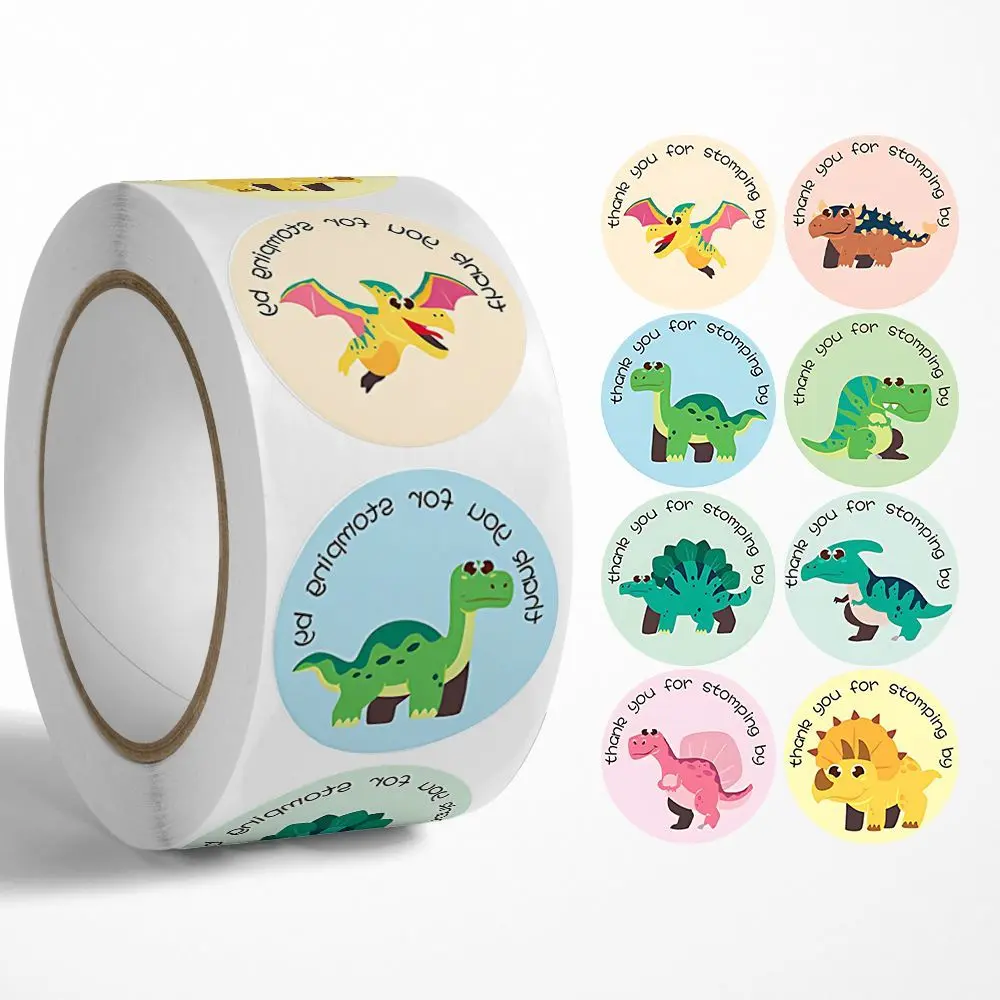 500 stickers/rolls, cartoon dinosaurs, children's toys, awards ...