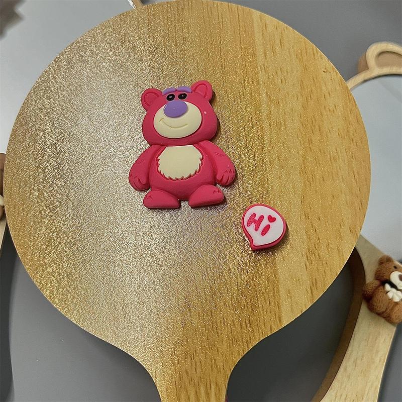New High-end Handheld Niche Rectangular Princess Makeup Mirror with Wooden Handle, High-definition Portable Pocket Mirror 3