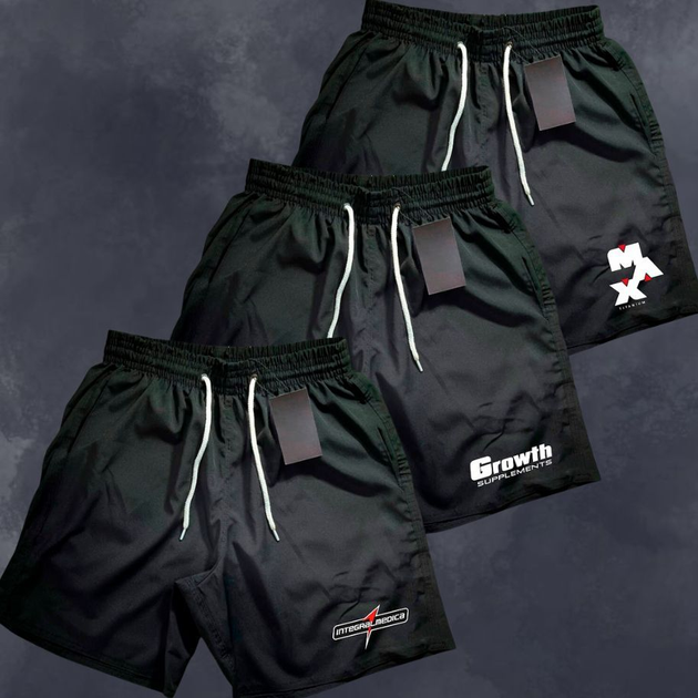 KIT 3 Bermudas Shorts Mauricinho Tactel MIX marcas