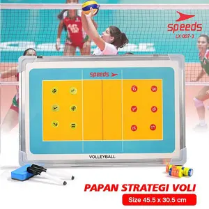 SPEEDS Papan Strategi Pelatih Taktik Team Bola Voli Coach Volley Ball Board 007-3