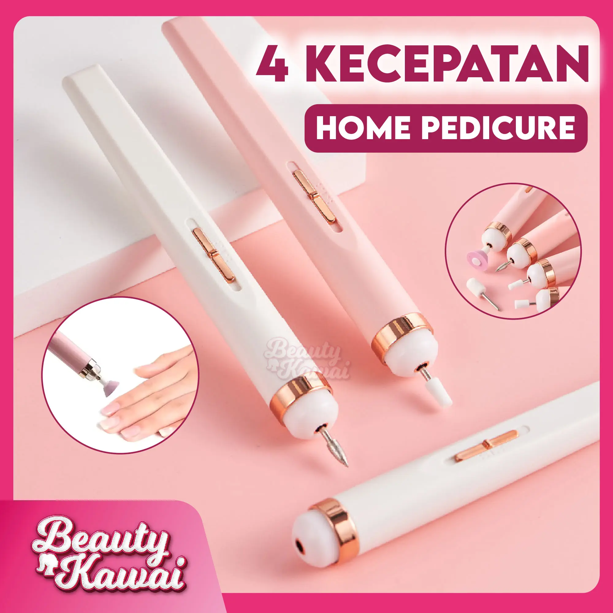 Kikir Kuku Perawatan Kecantikan Nail pengkilap 5in1 Rechargeable