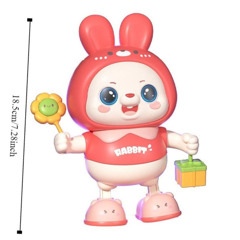 Dancing Robot Lights and Sounds Electronic Pets Dancing Toy Shake The Body Educational Rabbit Electronic Toy Pet Interactive Cartoon Animal Frog Walking Dance Moving Doll Children 2