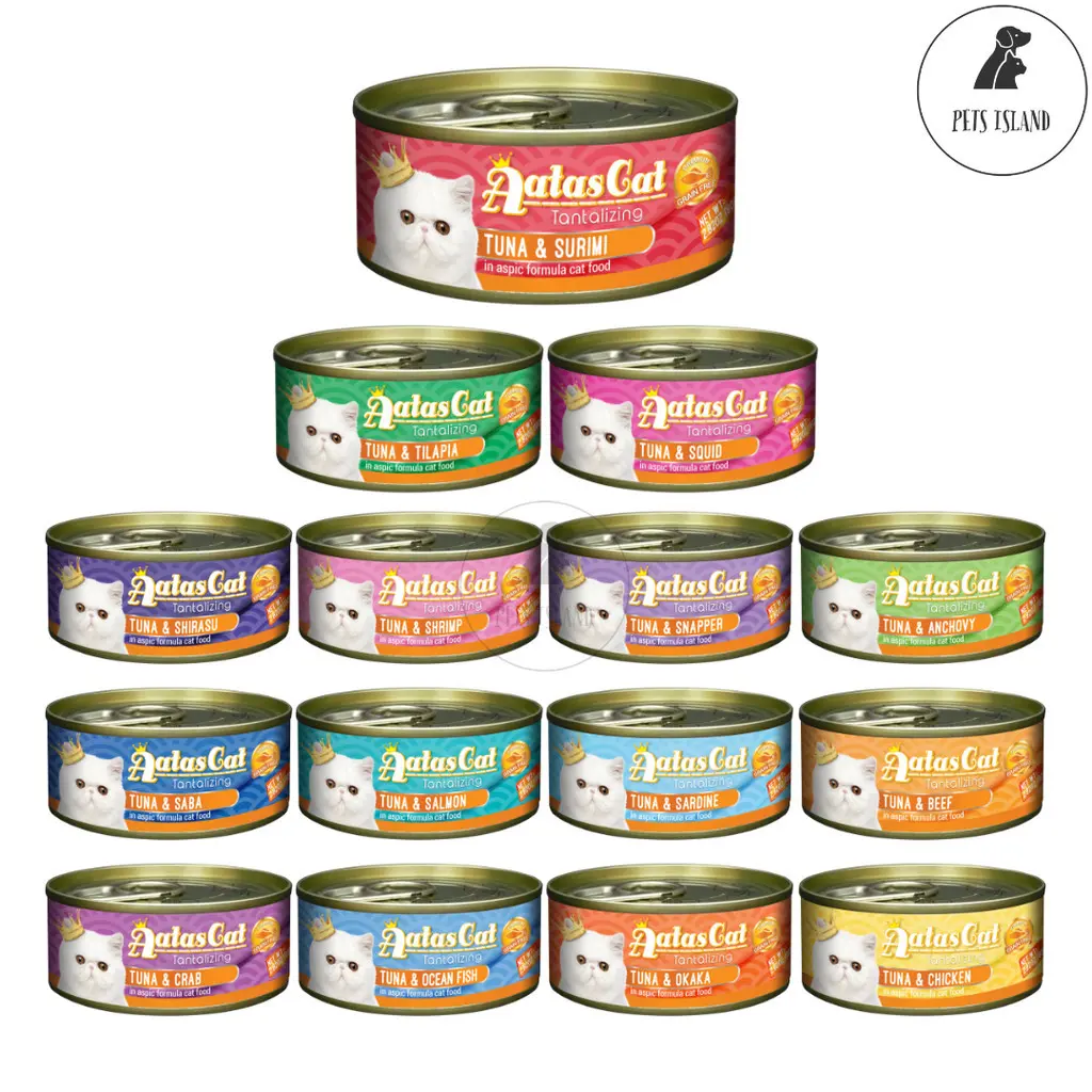 Aatas Cat Tantalizing Tuna Wet Cat Canned Food 80g