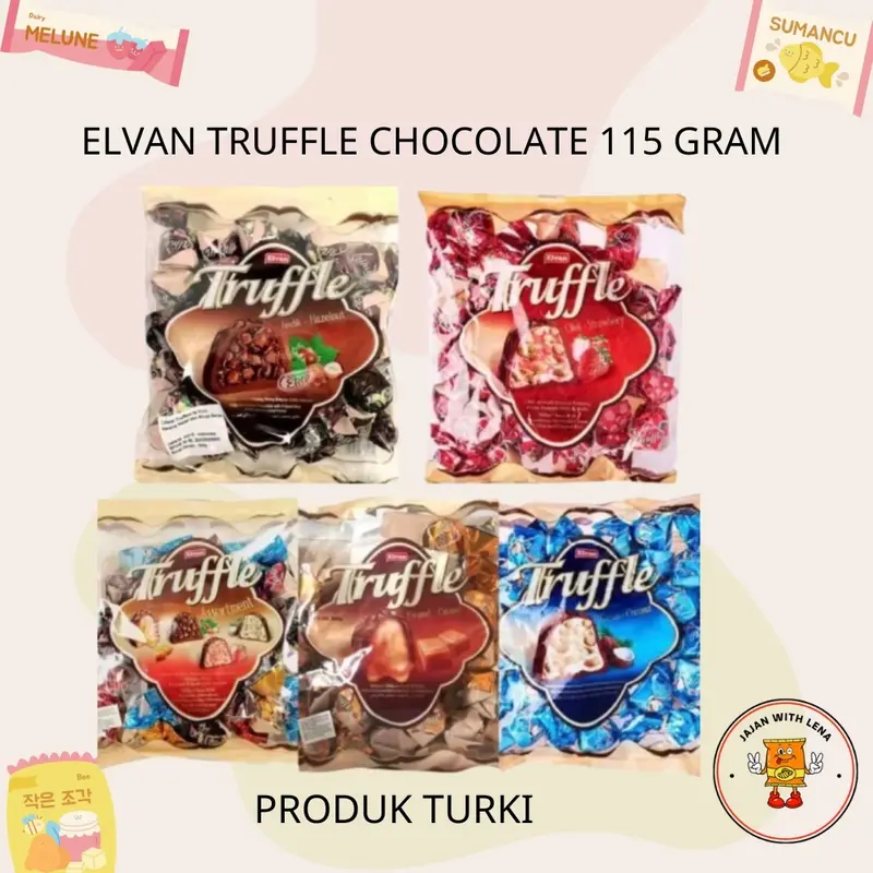 Elvan Truffle Chocolate Turki 115 Gram 0