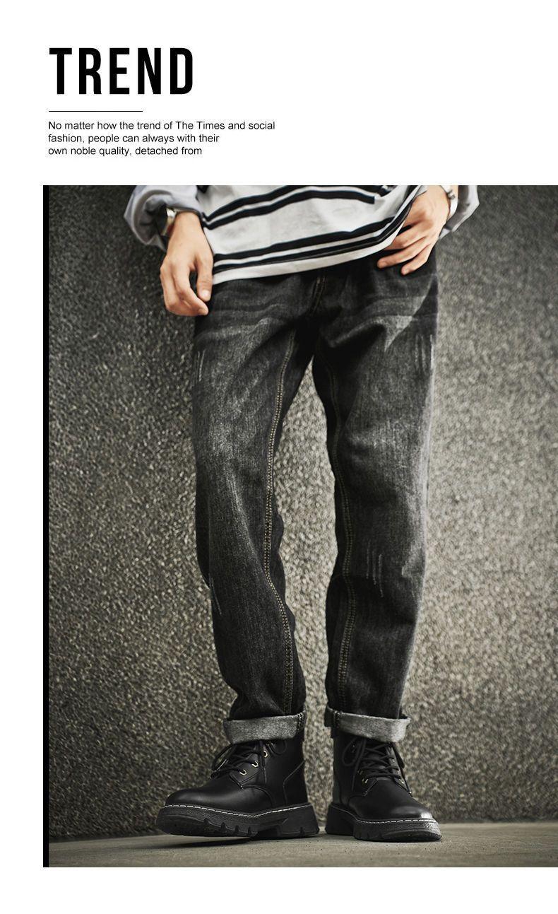 Product Introduction of Kasut Lelaki, Musim Luruh Ketibaan Baru, But Martin, Bergaya dan Serba guna, Sesuai untuk Kerja, Tidak Licin dan Tahan Haus, dengan Platform, But Pekerja Bumblebee Boots Shoes 2