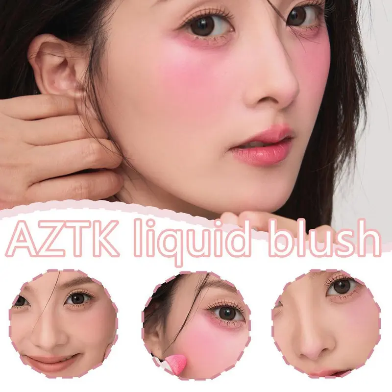 Phấn Má Hồng Dạng Lỏng Dạng Phấn Màu Đông Lạnh AZTK / Jingzhi, Mở Rộng 5ml, Giả Khí Quyển, Co Giãn, Sửa Chữa, N9S1 8