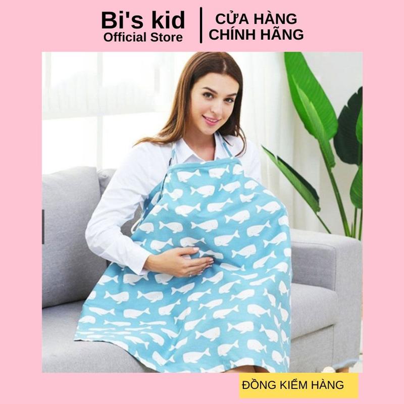 Áo choàng cho bé bú 1oo% cotton chất liệu dày dặn KT 95x65cm 3