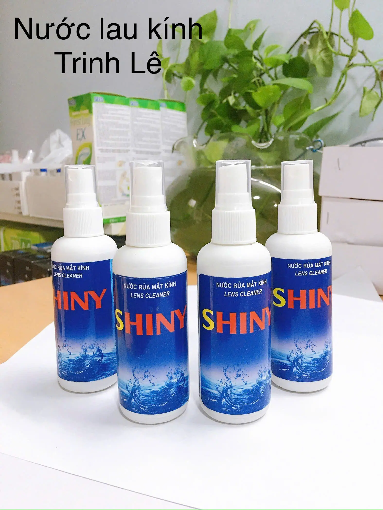Nước lau kính mắt cận chuyên dụng Shiny 8ml- nước lau điện thoại, máy tính, màn hình,...