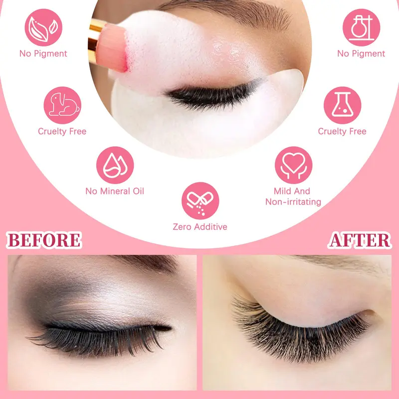 Eyelash Cleaning Shampoo, 1 Set Eyelash Cleaning & Nourishing Shampoo, Eye Makeup Remover, Professional Eye Makeup Remover for Women 7