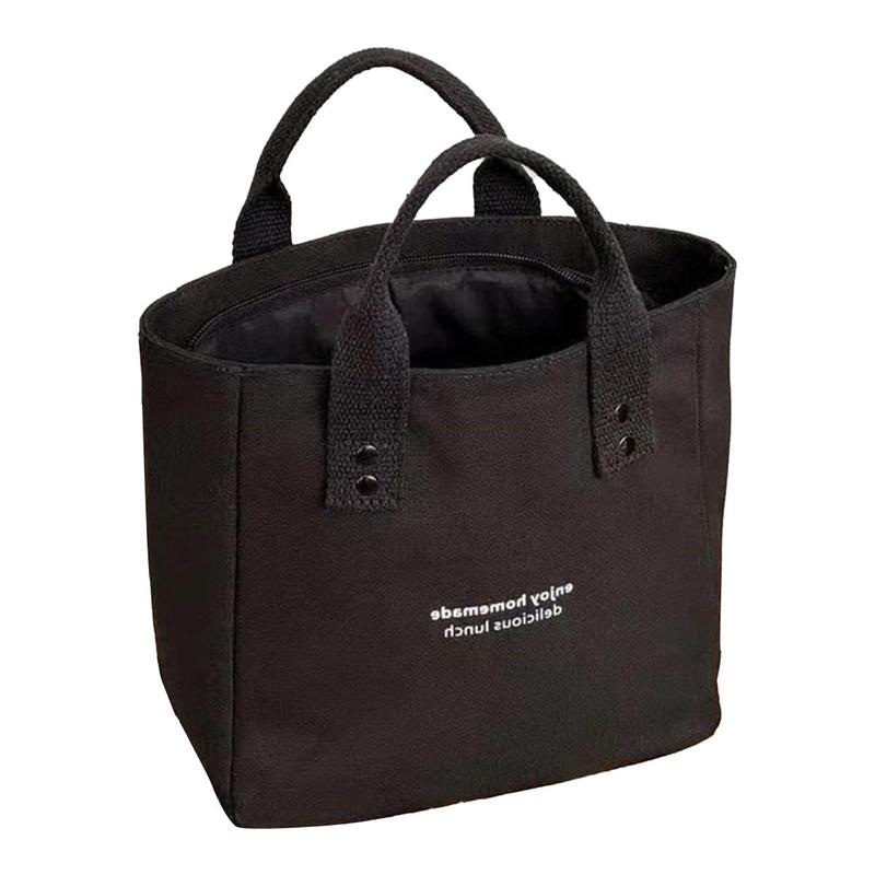 Product Introduction of Canvas Tote Bag, For Women, Solid Color, Large Capacity, Suitable For Travel, Casual Style 12