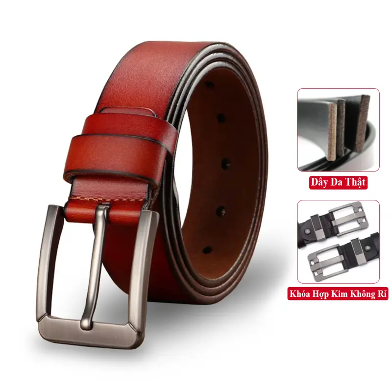Thắt Lưng Nam Da Bò Thật Có Lớp Phủ Phía Sau Khóa Kim Cao Cấp VICENZO Khóa Hợp Kim Chống Rỉ, Dây Thắt Lưng Nam Khóa Kim Da Bò Thật, Dây Nịt Lưng Nam Da Thật, Nịt Lưng Nam Da Bò, Nịt Nam Da Bò Thật, Thắt Lưng Da Nam Khóa Kim, Dây Lưng Da Thật Nam 8