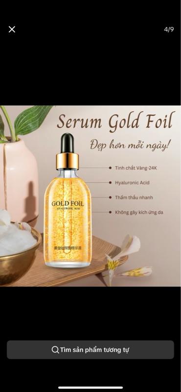 Product Introduction of Serum Dưỡng Da Gold Foil Tinh Chất Vàng 24K 100ML Cấp Ẩm Dưỡng Da Tặng Ngay Gel Tẩy Tế Bào Chết Nha Đam Lencolor 100g Và Sữa Rửa Mặt Senna Dịu Nhẹ Skincare Làm Đẹp Da Dưỡng Ẩm 8