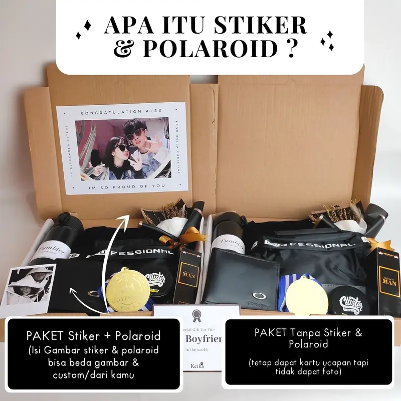 Hampers Kado Cowok | Paket Gift Box Hadiah Ulang Tahun Wisuda sempro Anniversary Hitam ultah giftbox men 1