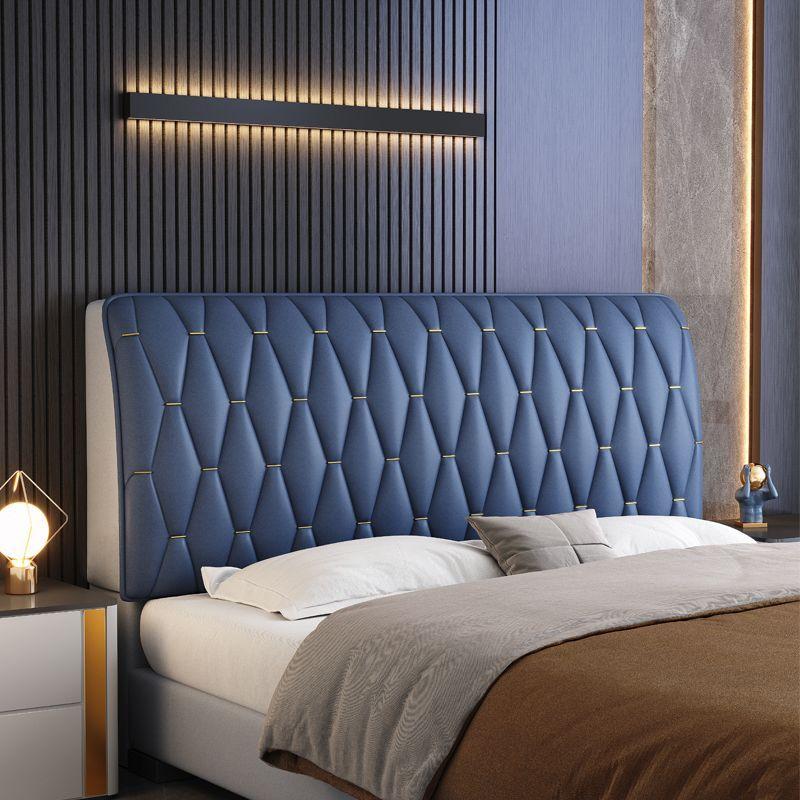 Tấm Che Giường Bao Gồm Tất Cả, Chất Liệu Giả Da, Vỏ Mềm, Thiết Kế Đơn Giản Và Hiện Đại, Vỏ Chống Bụi, Phù Hợp Thông Dụng Cho Đầu Giường, Vỏ Nệm Giường Bằng Gỗ