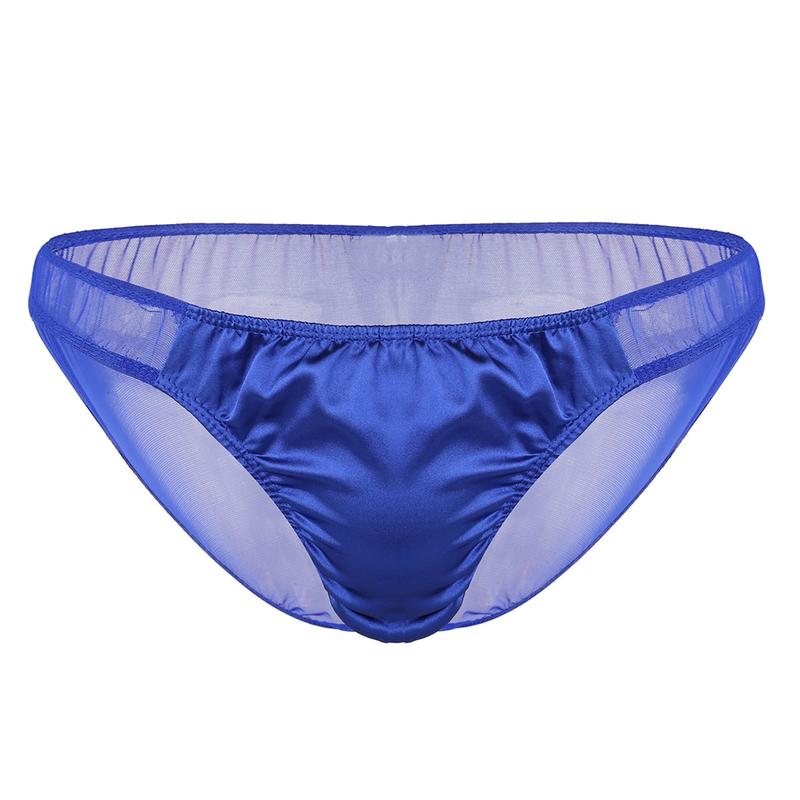 Quần Lót Satin Nam, Manyakai, Kiểu Túi Sissy, Quần Lót Lưới Nhìn Xuyên Thấu, Quần Lót Quần Đùi, Đồ Lót 4